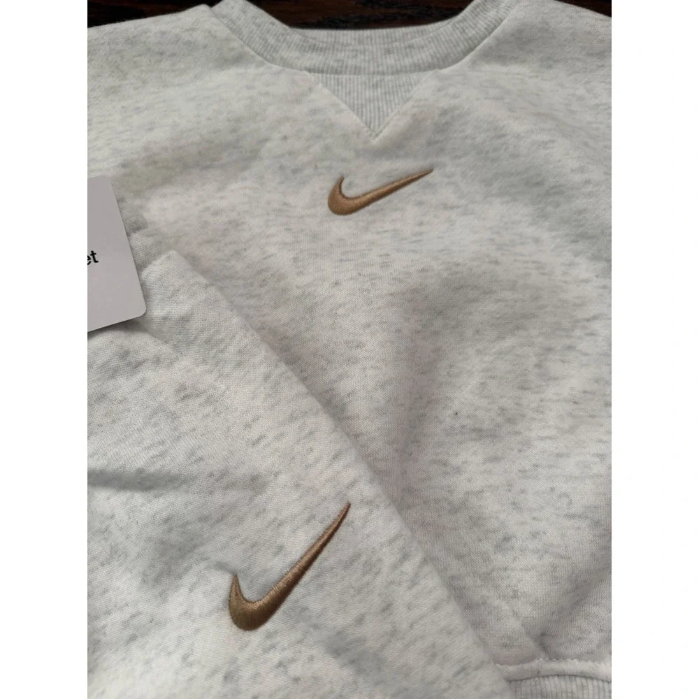 Nike Toddler 2-Piece Fleece Sweatshirt Jogger Set Birch Heather 76M188-X58 2T